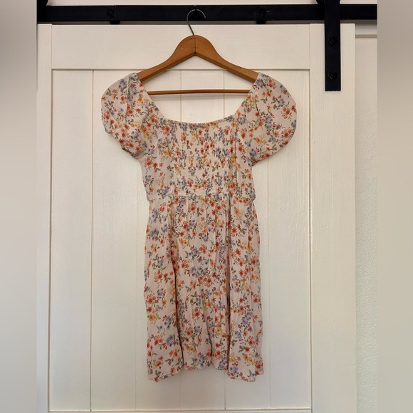 SO Multicolor Smock Button Down Sundress Size Small - Picture 2 of 4